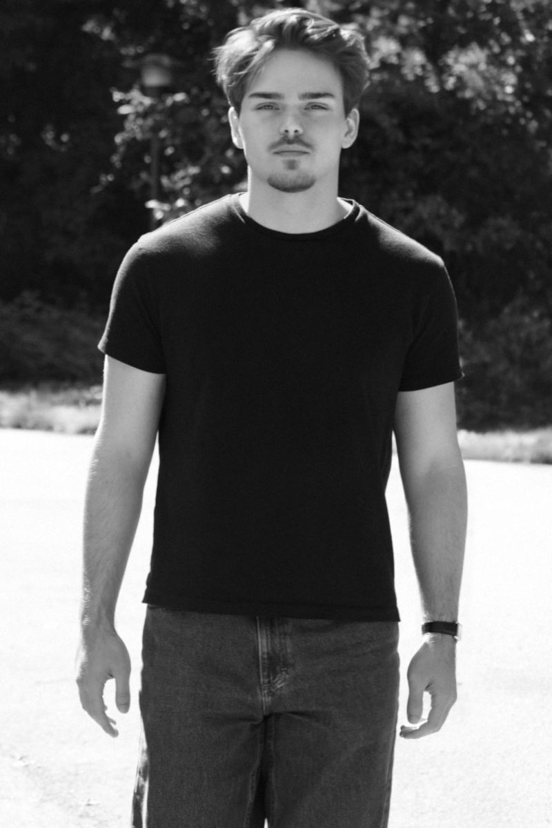 Black and white portrait of Will Profitt